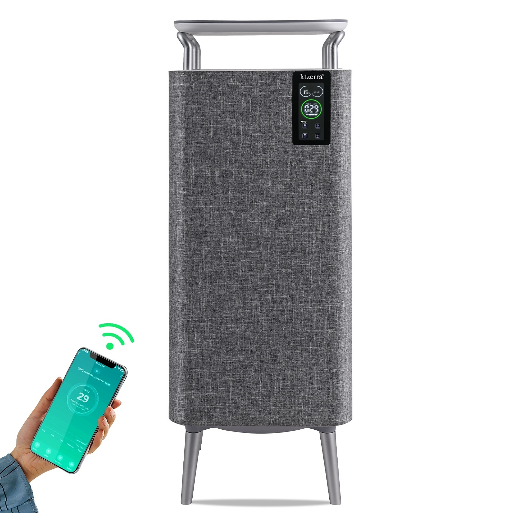 EdenDirect HEPA Air Purifier with WiFi and Sleep Mode — 900 Sq. Ft. Coverage, 99.97% Cleaner, Model# NTE8001G